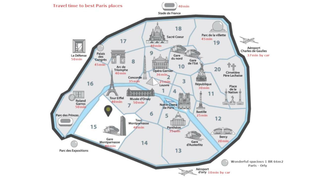 Apartmán Grand F4 De 70M2 Pour 6 Personnes - Paris 12Eme Gare De Lyon, Orly Airport Thiais Exteriér fotografie